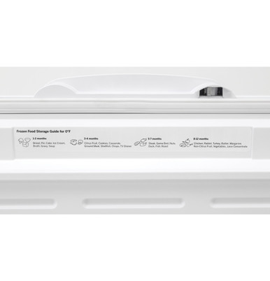 GE® ENERGY STAR® 15.7 Cu. Ft. Manual Defrost Chest Freezer in White size 33.375 H x 65 W x 28.5 D | FCM16DLWW