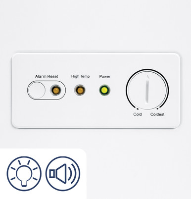 GE® ENERGY STAR® 15.7 Cu. Ft. Manual Defrost Chest Freezer in White size 33.375 H x 65 W x 28.5 D | FCM16DLWW