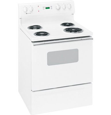 HOTPOINT 30 INCH FREE STANDING COIL TOP ELECTRIC RANGE 2 LARGE 2 SMALL  BURNERS MANUAL CLEAN