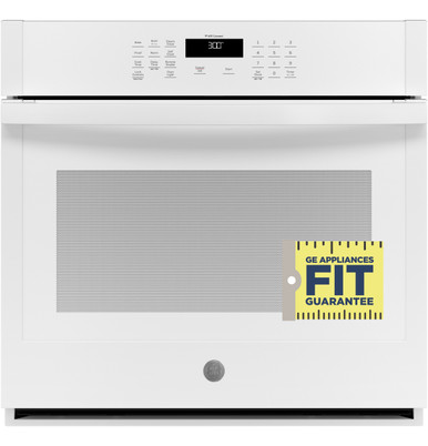 GE® 30" Smart Built-In Self-Clean Single Wall Oven in White size 28.625 H x 29.75 W x 26.75 D | JTS3000DNWW