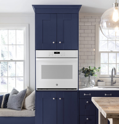 GE® 30" Smart Built-In Self-Clean Single Wall Oven in White size 28.625 H x 29.75 W x 26.75 D | JTS3000DNWW