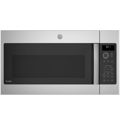 GE Profile™ 2.1 Cu. Ft. Over-the-Range Sensor Microwave Oven in Stainless Steel size 16.125 H x 29.875 W x 15.5625 D | PVM9215SKSS