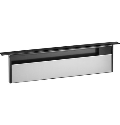 GE Profile Universal 36" Telescopic Downdraft System in Black Range Hood size 7 H x 36 W x 7 D | UVD6361DPBB | Stainless Steel