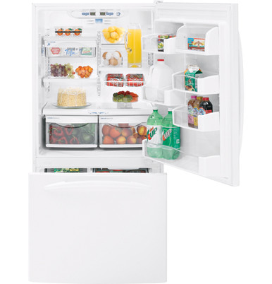 GE Profile™ ENERGY STAR® 22.2 Cu. Ft. Bottom-Freezer Refrigerator -  PDS22MBWWW - GE Appliances