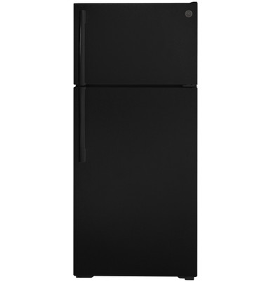 GE® ENERGY STAR® 16.6 Cu. Ft. Top-Freezer Refrigerator - GTE17DTNRBB ...