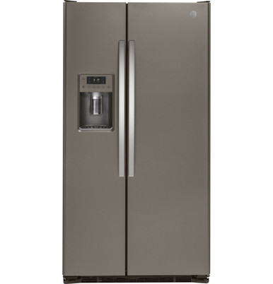 GE Profile 36 in. 21.9 cu. ft. Counter Depth Side-by-Side Refrigerator with  External Ice & Water Dispenser - Stainless Steel