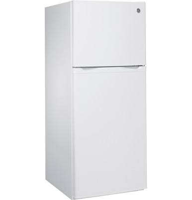 GE® ENERGY STAR® 11.6 cu. ft. Top-Freezer Refrigerator in White size 59.875 H x 24 W x 28.625 D | GPE12FGKWW