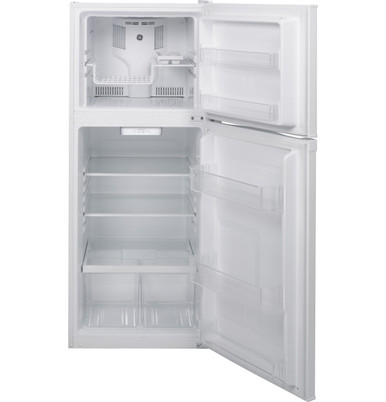 GE® ENERGY STAR® 11.6 cu. ft. Top-Freezer Refrigerator in White size 59.875 H x 24 W x 28.625 D | GPE12FGKWW