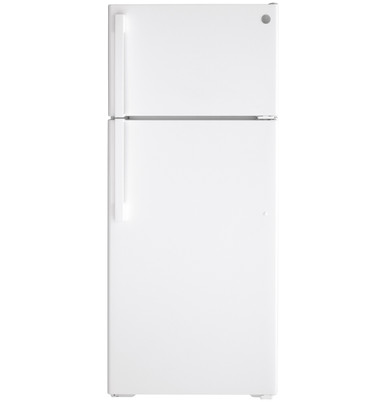 GE - GTE17DTNRWW - GE® ENERGY STAR® 16.6 Cu. Ft. Top-Freezer