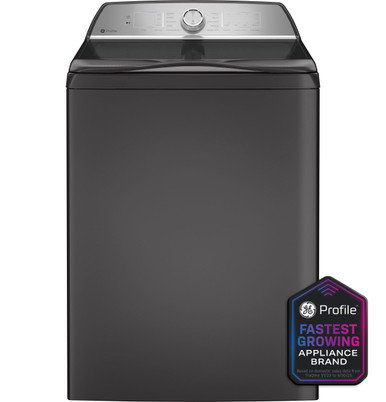 GE Profile™ ENERGY STAR® 5.0 cu. ft. Capacity Washer with Smarter Wash Technology and FlexDispense™ in Diamond Gray | PTW600BPRDG | Stainless Steel