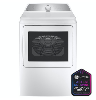 GE Profile™ ENERGY STAR® 7.4 cu. ft. Capacity aluminized alloy drum Electric Dryer with Sanitize Cycle and Sensor Dry | PTD60EBSRWS