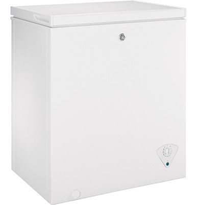 GE® 5.1 Cu. Ft. Manual Defrost Chest Freezer in White size 33.5 H x 24.75 W x 21 D | FCM5STWW