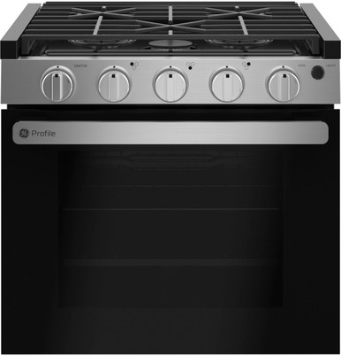 GE Profile™ 21" Drop-In RV Gas Range | size 20 H x 20.125 W x 17.75 D | PLD621RTSS | Continuous Cast Iron