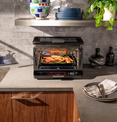 GE Profile™ UltraFast Smart Air Fry Oven in Black size 11.5 H x 17.3 W x 19.60 D | P9OIAAS6TBB
