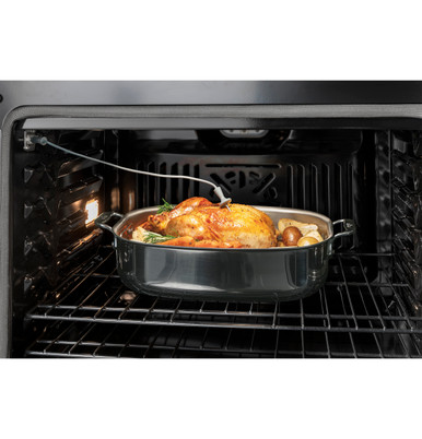 GE® 27" Smart Built-In Convection Double Wall Oven with No Preheat Air Fry in Stainless Steel size 51.125 H x 26.75 W x 26.625 D | JKD5000SVSS