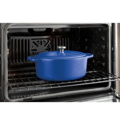 GE® 27" Smart Built-In Convection Double Wall Oven with No Preheat Air Fry in Stainless Steel size 51.125 H x 26.75 W x 26.625 D | JKD5000SVSS