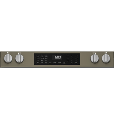 GE® ENERGY STAR® 30" Slide-In Electric Convection Range with No Preheat Air Fry and EasyWash™ Oven Tray in Slate | GRS600AVES | Stainless Steel