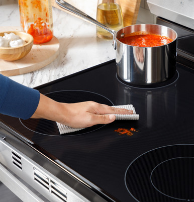 GE® ENERGY STAR® 30" Free-Standing Electric Range in Stainless Steel size 47.25 H x 30 W x 27.875 D | GRF400SVSS