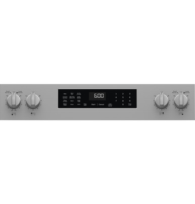 GE® ENERGY STAR® 30" Free-Standing Electric Convection Range with No Preheat Air Fry and EasyWash™ Oven Tray in Stainless Steel | GRF600AVSS