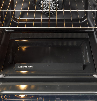 GE® ENERGY STAR® 30" Free-Standing Electric Convection Range with No Preheat Air Fry and EasyWash™ Oven Tray in Stainless Steel | GRF600AVSS