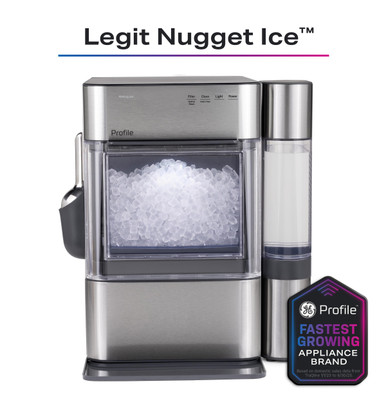 GE Profile™ Opal™ 2.0 Ultra Nugget Ice Maker with Side Tank and Scale Inhibiting Filter in Stainless Steel size 16.5 H x 13.43 W x 17.5 D | XPIO13SWSS