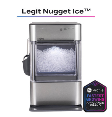 GE Profile™ Opal™ 2.0 Ultra Nugget Ice Maker with Scale Inhibiting Filter in Stainless Steel size 16.5 H x 10.5 W x 17.5 D | XPIO23SWSS