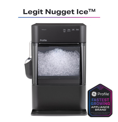 GE Profile™ Opal™ 2.0 Ultra Nugget Ice Maker with Scale Inhibiting Filter in Carbon Black size 16.5 H x 10.5 W x 17.5 D | XPIO23SWBB
