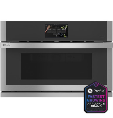 GE Profile™ 30" Built-In Microwave/Convection Oven in Stainless Steel size 20.125 H x 29.75 W x 22.75 D | PWB7030SVSS
