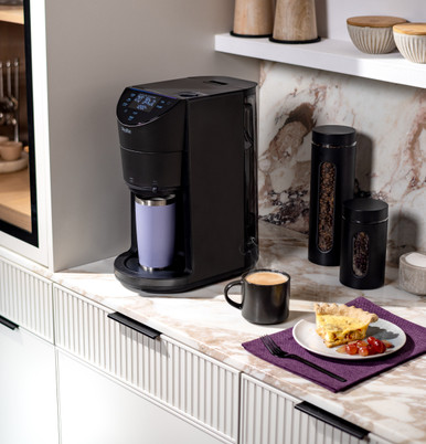 GE Profile™ Smart Grind and Brew Coffee Maker with Podless Single Serve in Carbon Black size 16.4 H x 7.5 W x 12.30 D | P7CGAAS6TBB
