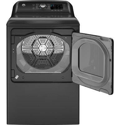 GE® 7.4 cu. ft. Capacity Gas Dryer with Up To 120 ft. Venting and Sensor Dry in Diamond Gray size 46 H x 27 W x 30.5 D | GTD58GBPVDG
