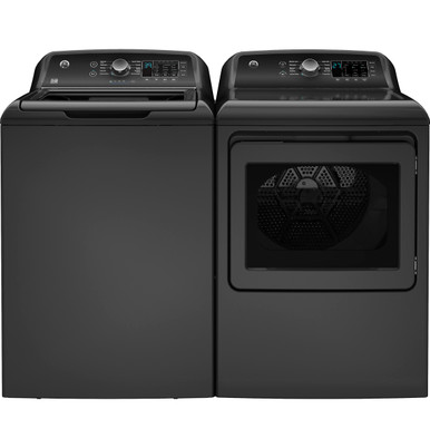 GE® 7.4 cu. ft. Capacity Gas Dryer with Up To 120 ft. Venting and Sensor Dry in Diamond Gray size 46 H x 27 W x 30.5 D | GTD58GBPVDG