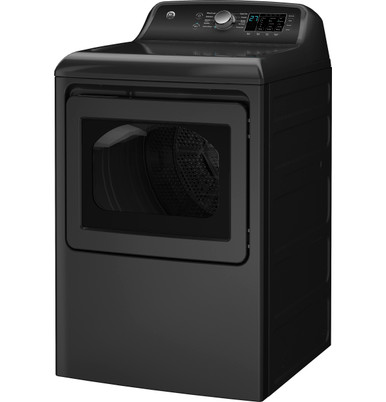 GE® 7.4 cu. ft. Capacity Gas Dryer with Up To 120 ft. Venting and Sensor Dry in Diamond Gray size 46 H x 27 W x 30.5 D | GTD58GBPVDG