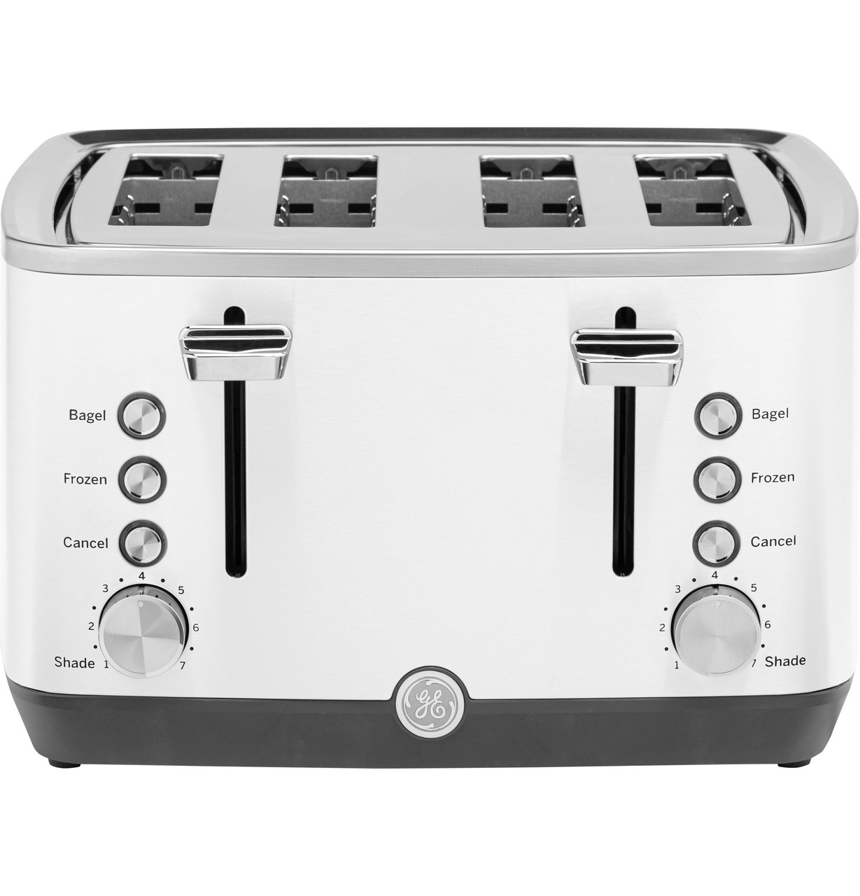 GE 4-Slice Toaster in Snow White size 7.64 H x 12.17 W x 11.18 D | G9TMA4SGYWH | Stainless Steel