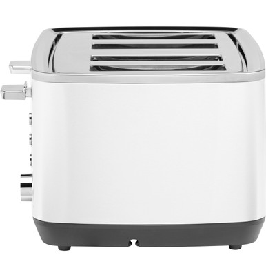 GE 4-Slice Toaster in Snow White size 7.64 H x 12.17 W x 11.18 D | G9TMA4SGYWH | Stainless Steel