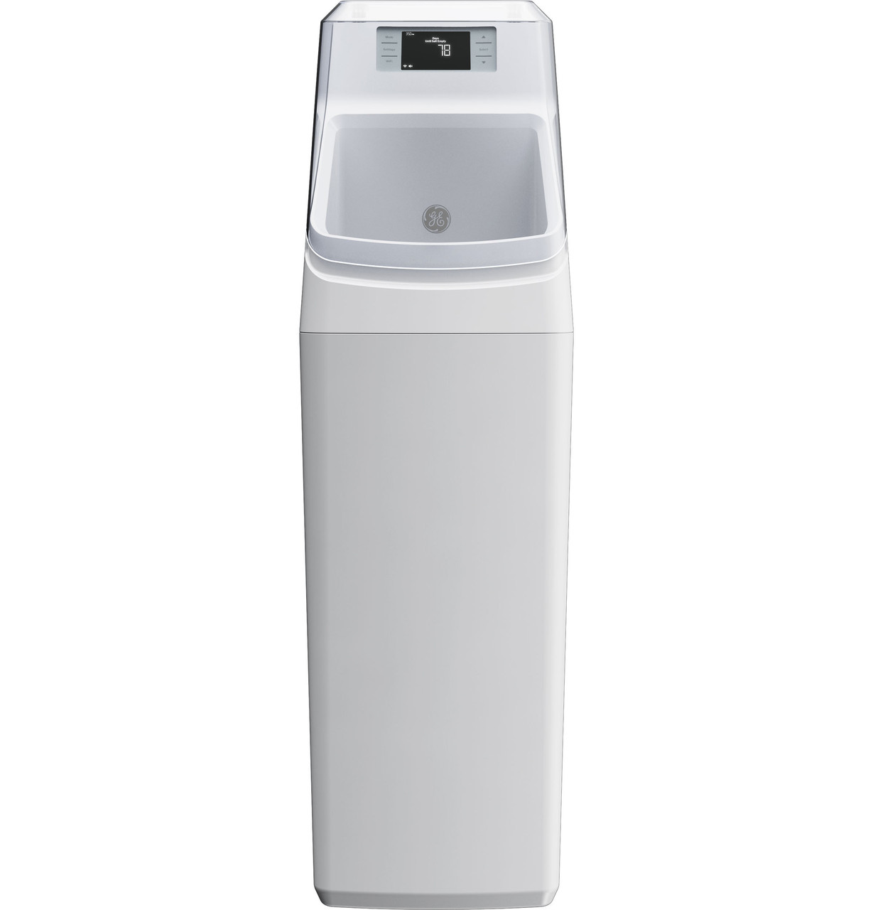 GE® Smart Water Softener 30,000 Grain Capacity with Integrated Filtration in White size 51 H x 15 W x 26 D | GXMD30W