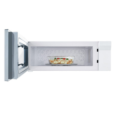 GE Profile 1.2 Cu. Ft. Over-the-Range Low Profile Sensor Microwave Oven in White size 10.3125 H x 29.875 W x 18.625 D | UVM9125DYWW