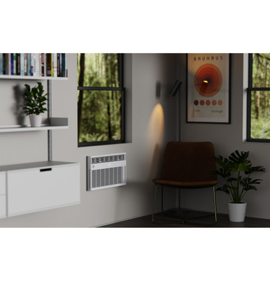 GE® 115V Through The Wall AC, Cool Only, Variable Speed in White size 14.5625 H x 24.0625 W x 19 D | AKCQ08AXXXA