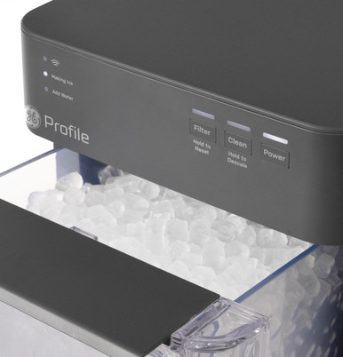 GE Profile Opal Mini Nugget Ice Maker in Charcoal Grey size 14.56 H x 8.6 W x 15.6 D | P4NM20AZOG