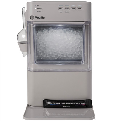GE Profile™ Opal™ Mini Nugget Ice Maker in Stone Grey size 14.56 H x 8.6 W x 15.6 D | P4NM20BZLG