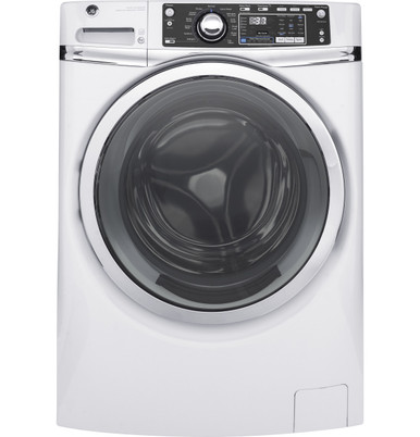 GFW490RSKWW by GE Appliances - GE® 4.9 DOE cu. ft. Capacity RightHeight™  Front Load ENERGY STAR® Washer with Steam