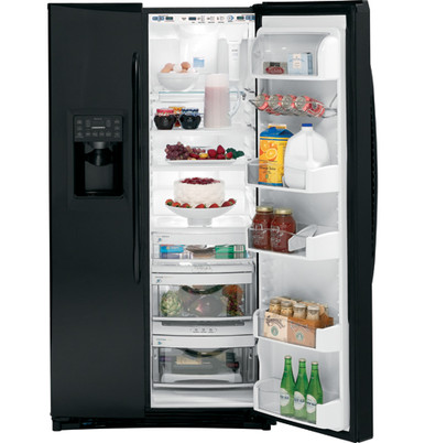 GE Profile™ 25.5 Cu. Ft. Side-by-Side Refrigerator - PSF26NGWBB - GE ...