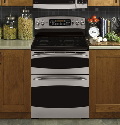 GE Profile 30 Smart Electric Smooth Top Double Oven Range with