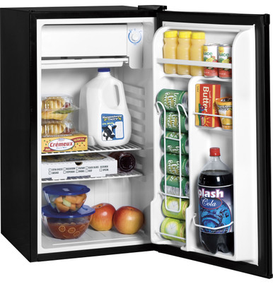 GE Appliances 3.1 Cubic Feet Double-Door Compact Refrigerator in