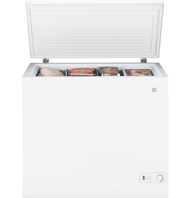 GE Appliances 7.0 Cu. Ft. Manual Defrost Chest Freezer in White
