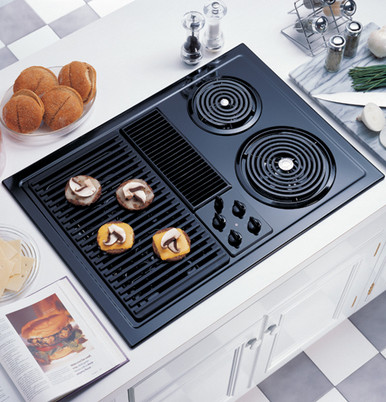 GE 30-in Gas Range Grill Module (Black) in the Cooktop & Range