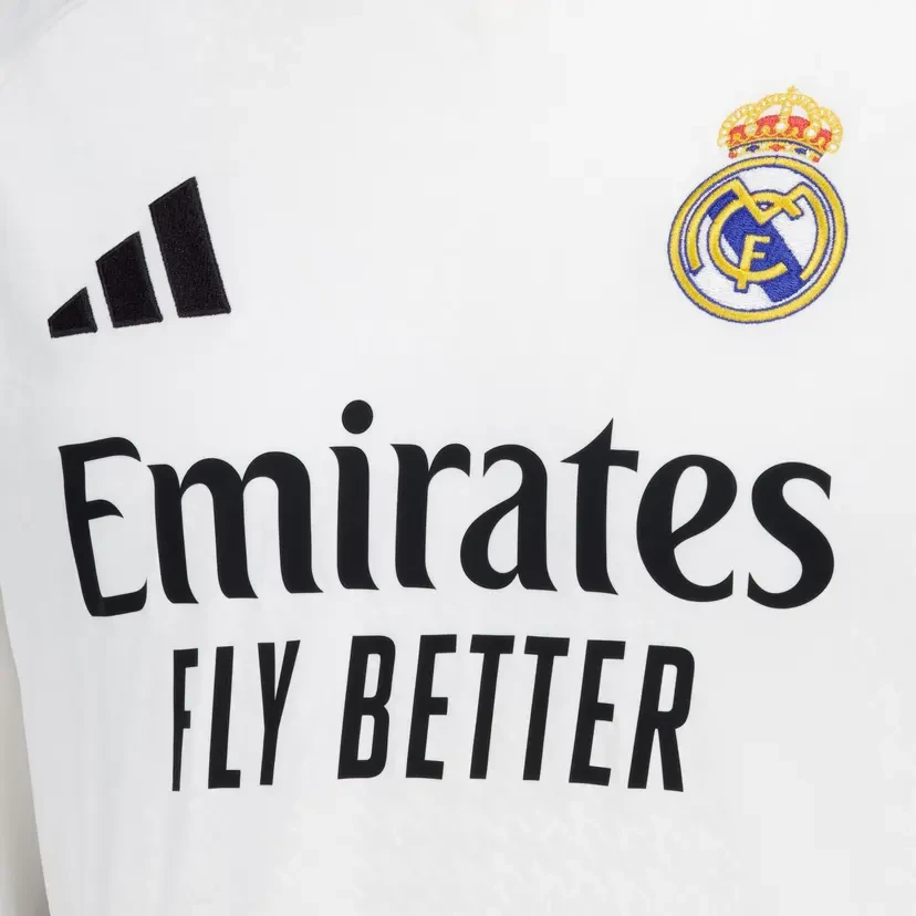 Real Madrid 24/25 Kid's Home Long Sleeve Shirt and Shorts