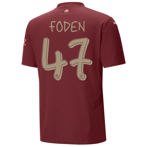 FODEN #47 Manchester City 24/25 Stadium Men's Third Shirt - Man City Font