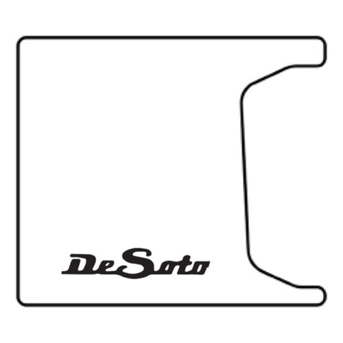 1955-56 DeSoto Coupe/Convertible/Sedan  Trunk Rubber Floor Mat with ME-200 DeSoto ..Made of Ultra High Definition Rubber