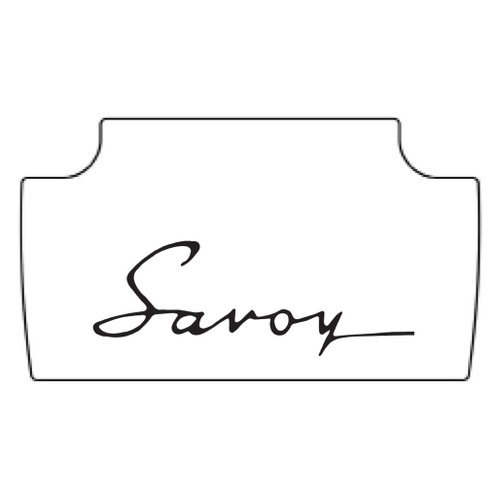 1962-64 Plymouth Savoy Trunk Rubber Floor Mat Cover Only with MB-020S Savoy Script