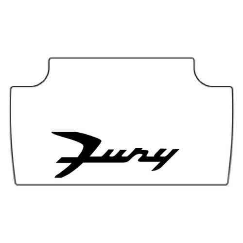 1962-64 Plymouth Fury Trunk Rubber Floor Mat Cover Only with MB-068 Fury ..Made of Ultra High Definition Rubber